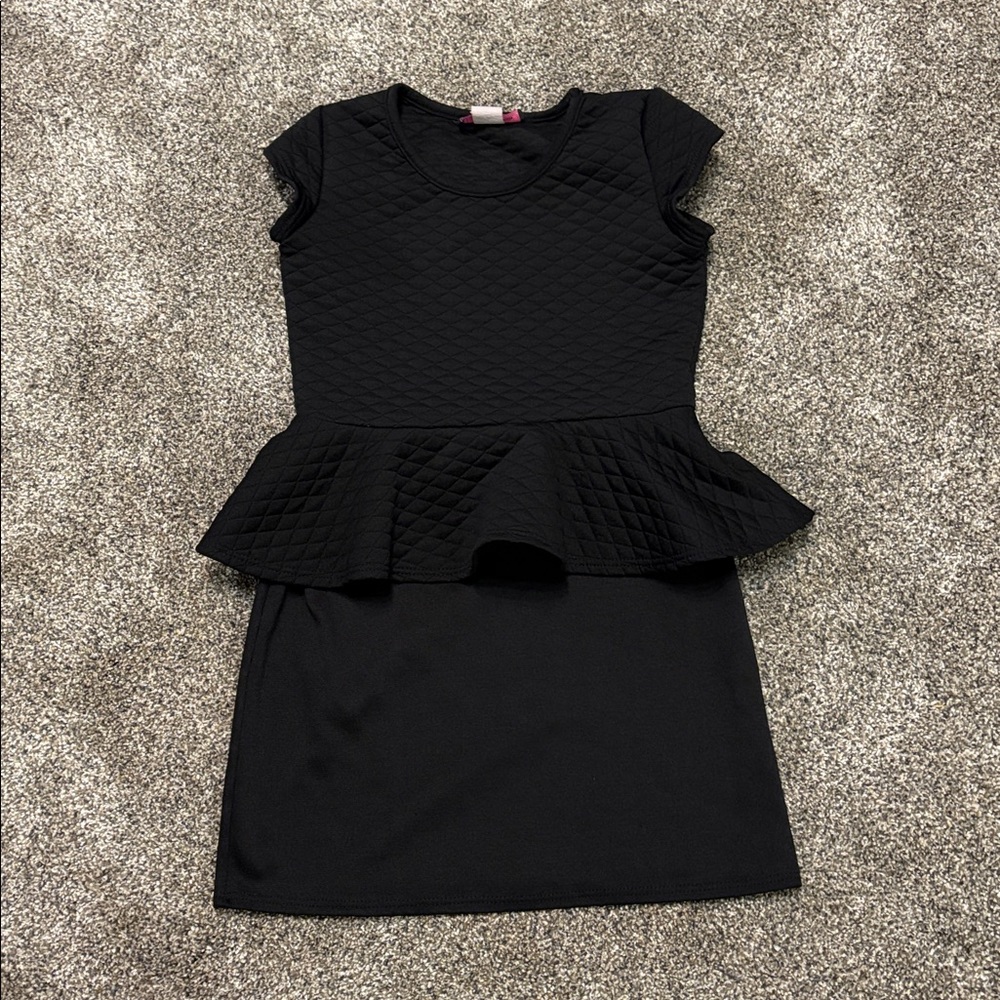 Girls Chic Black Casual Dress Size 10